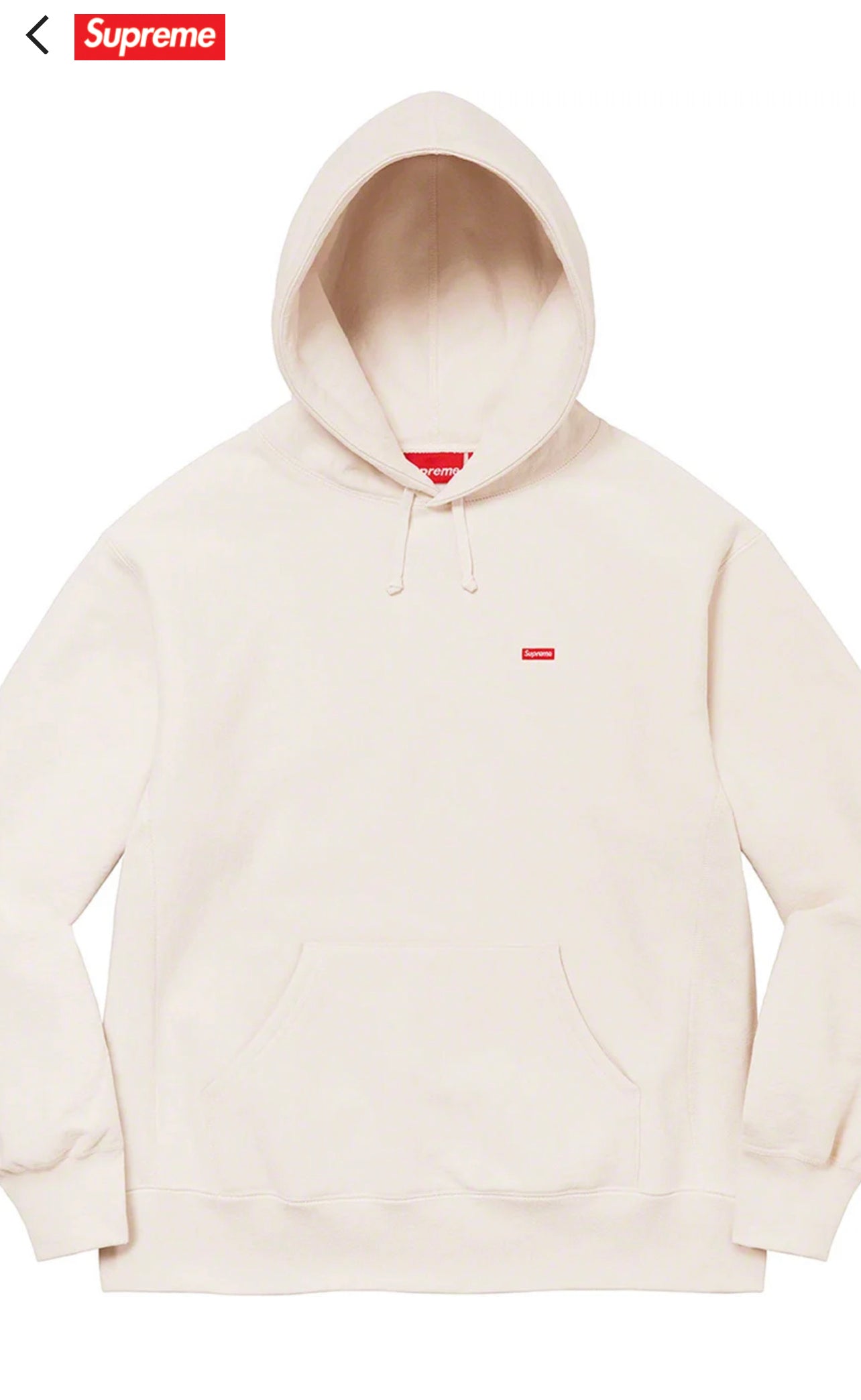 Supreme Small Box Logo Hooded Sweatshirt Ash Grey